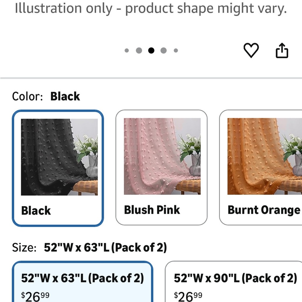 Black Boho curtains